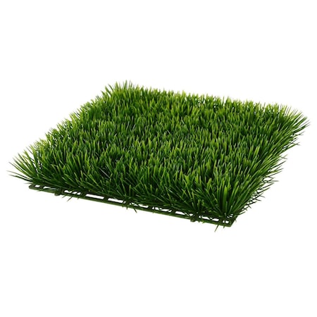 Vickerman 11 x 11 x 2.5 in. Green Grass Mat with UV Coated FF181201